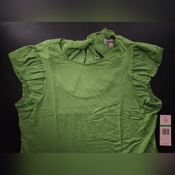 NWT - Nanette Lepore Cotton Blend Poplin Bubble Sleeve Top w Bow Tie Back - XL - Picture 5 of 13